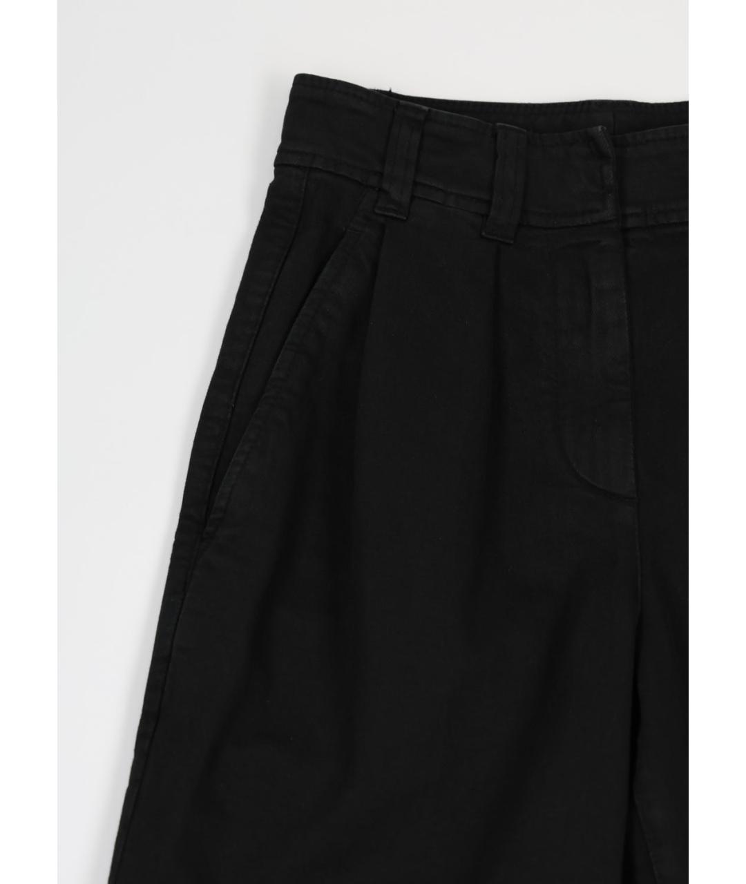 BRUNELLO CUCINELLI Черные хлопковые прямые джинсы, фото 2