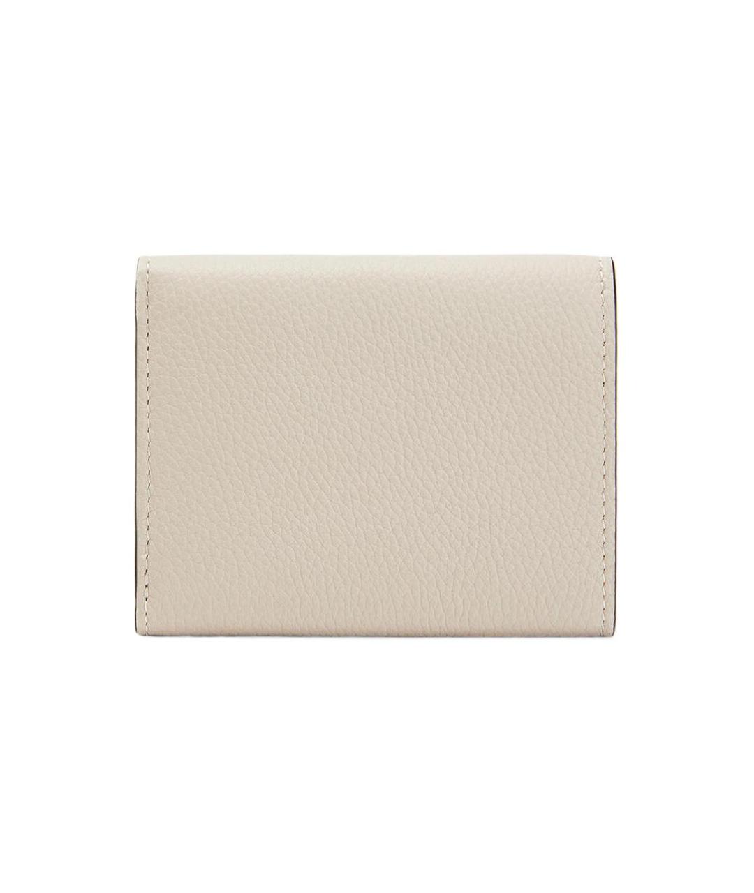 LOEWE Бежевый кожаный кошелек, фото 2