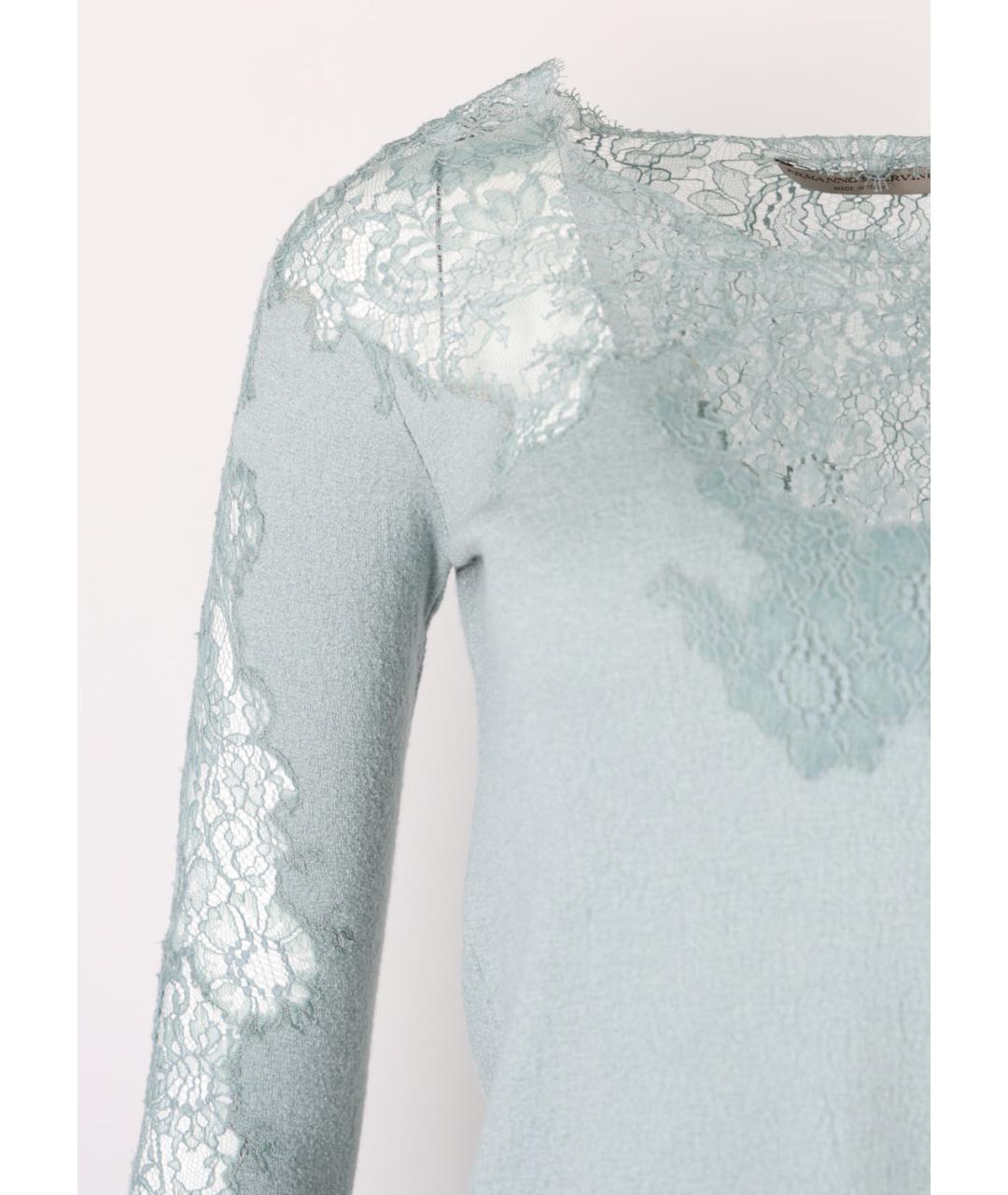 ERMANNO SCERVINO Голубой шерстяной джемпер / свитер, фото 2