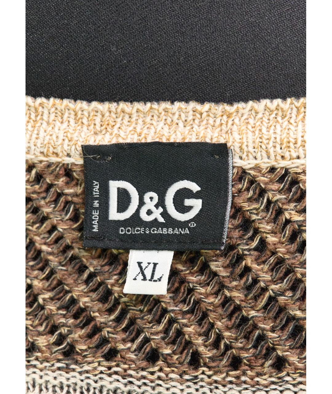 DOLCE&GABBANA Серый вискозный джемпер / свитер, фото 5