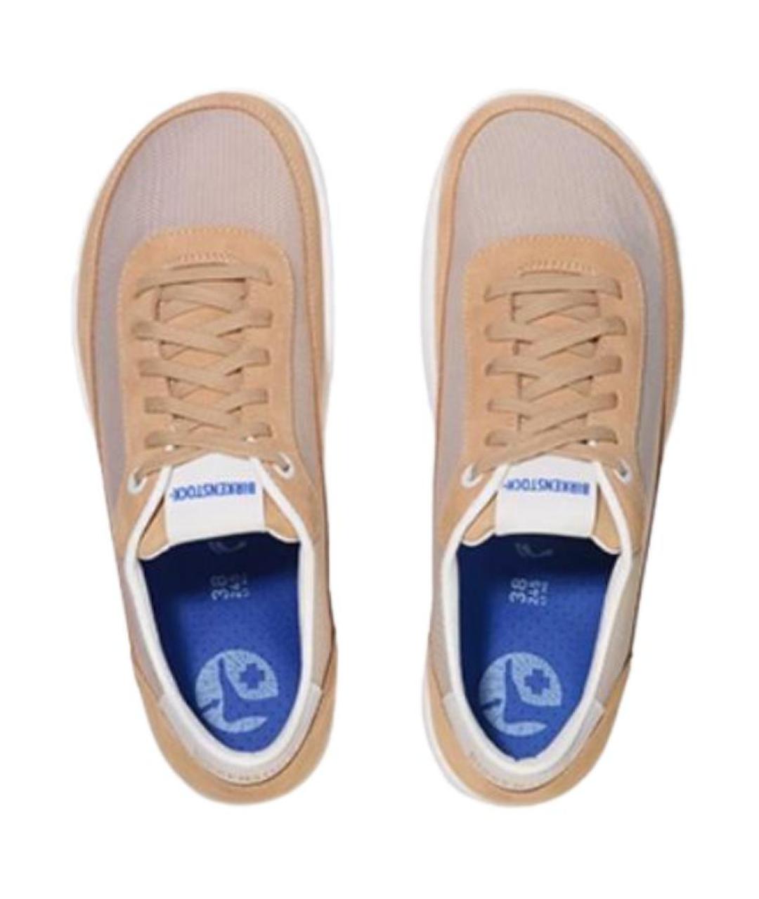 BIRKENSTOCK Бежевые замшевые кроссовки, фото 3