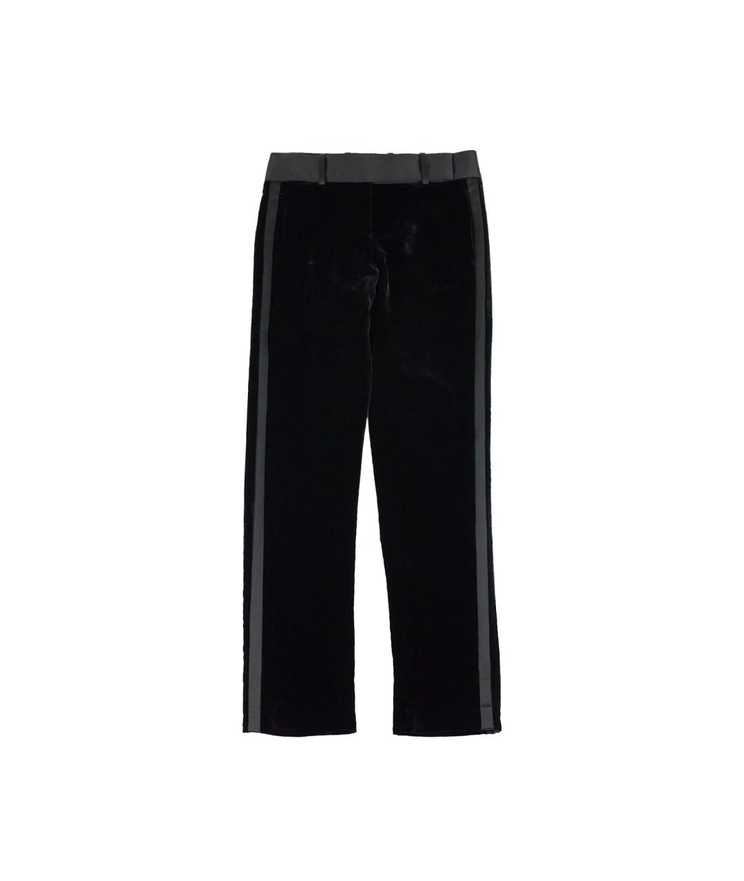ERMANNO SCERVINO Черные вискозные прямые брюки, фото 1