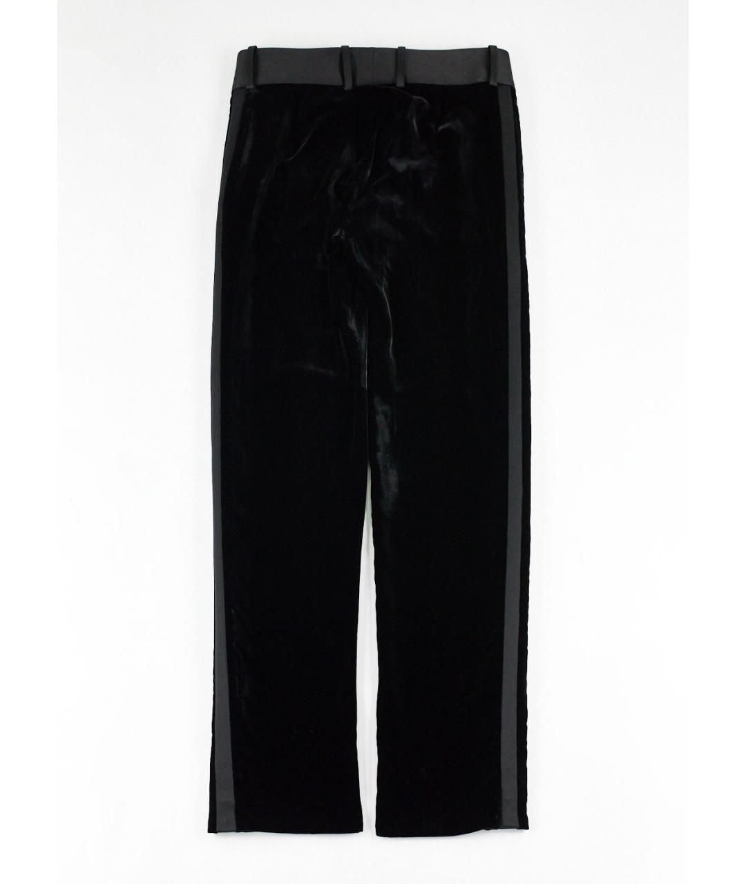 ERMANNO SCERVINO Черные вискозные прямые брюки, фото 4