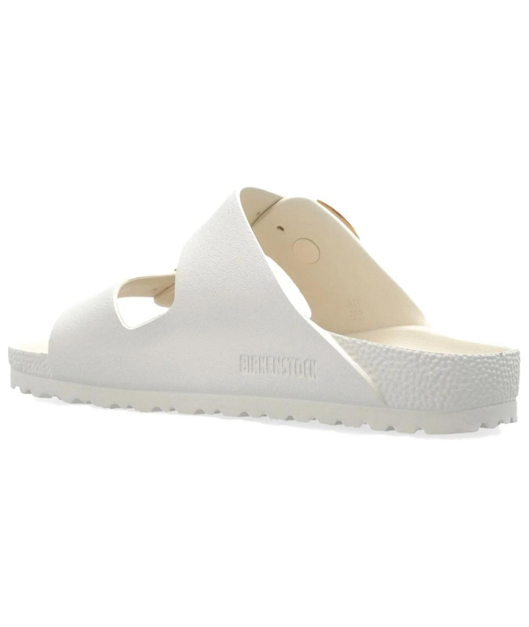 BIRKENSTOCK Белые кожаные сандалии, фото 3