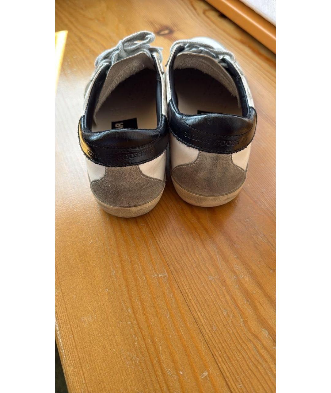 GOLDEN GOOSE DELUXE BRAND Белые кожаные кеды, фото 6