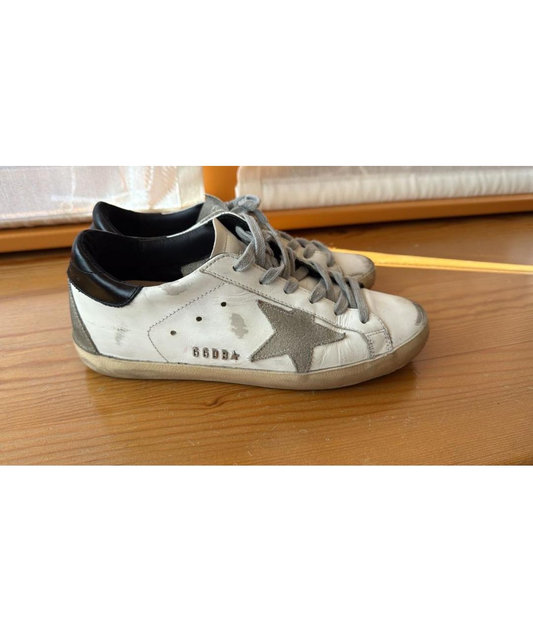 GOLDEN GOOSE DELUXE BRAND Белые кожаные кеды, фото 7