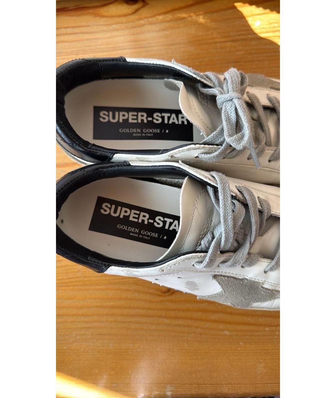 GOLDEN GOOSE DELUXE BRAND Белые кожаные кеды, фото 3