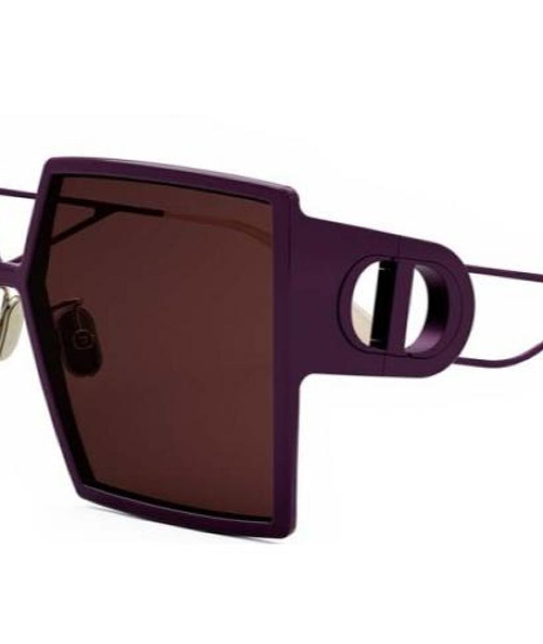 CHRISTIAN DIOR Фиолетовые пластиковые солнцезащитные очки, фото 3