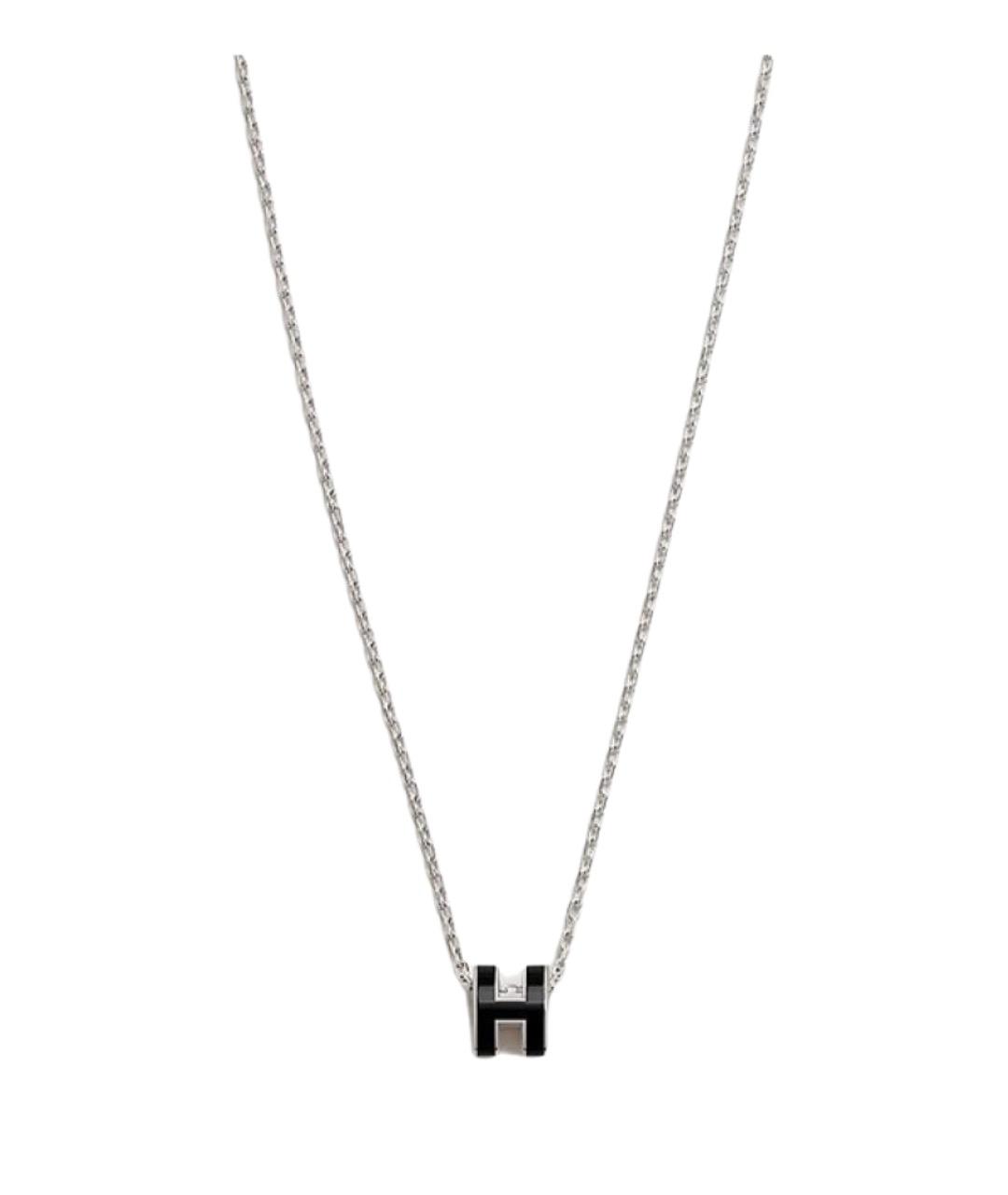 HERMES Черная металлическая цепочка/подвеска, фото 1