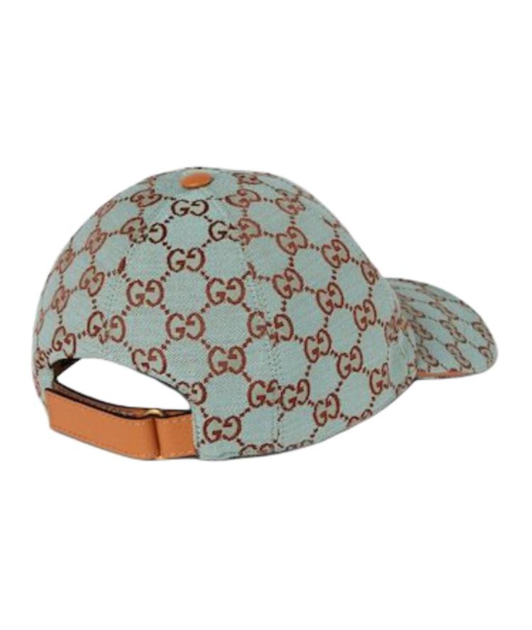 GUCCI Зеленая хлопковая кепка, фото 4