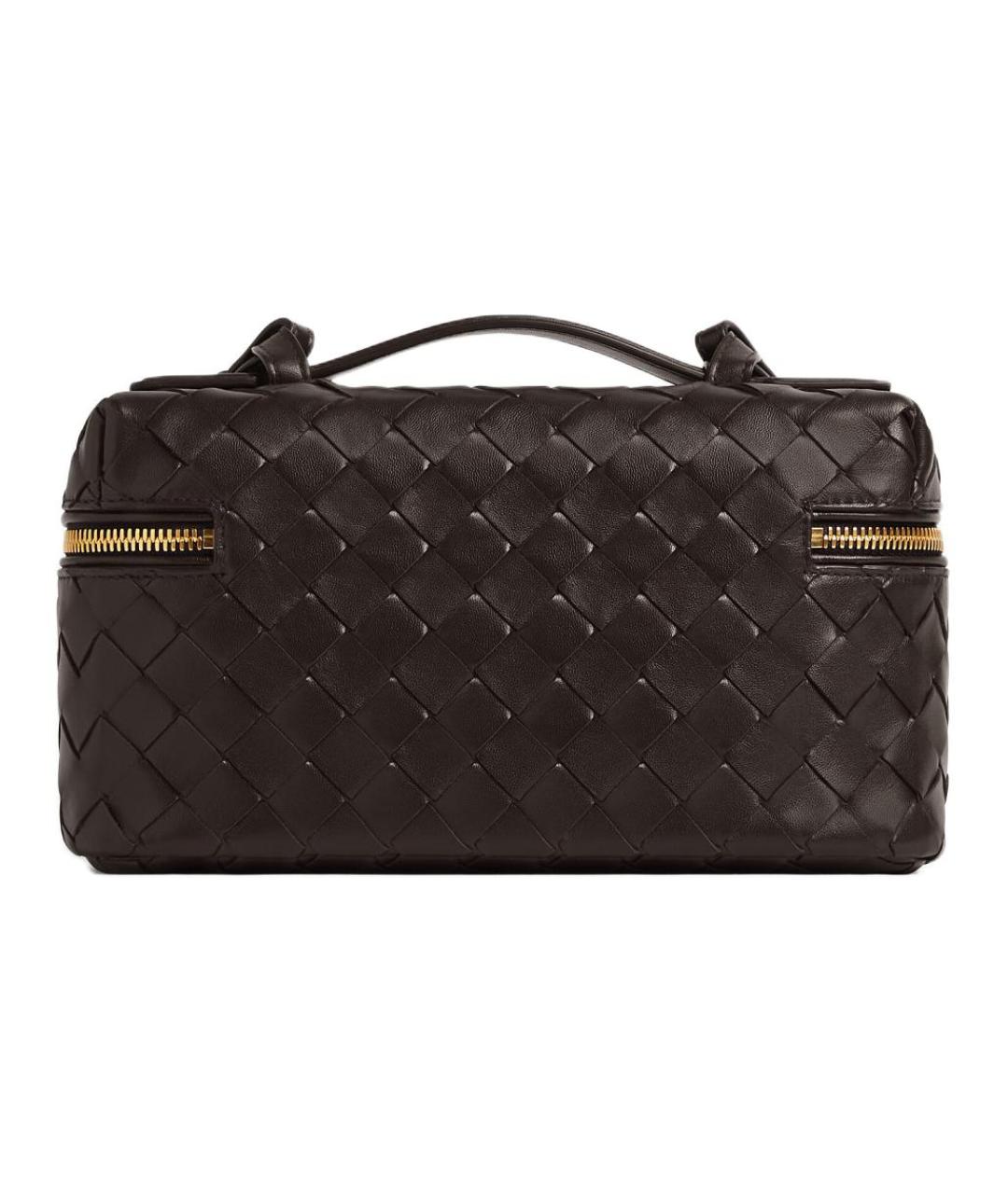 BOTTEGA VENETA Черная кожаная сумка через плечо, фото 3