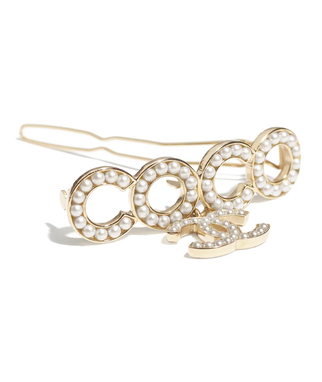 CHANEL Золотая заколка, фото 3