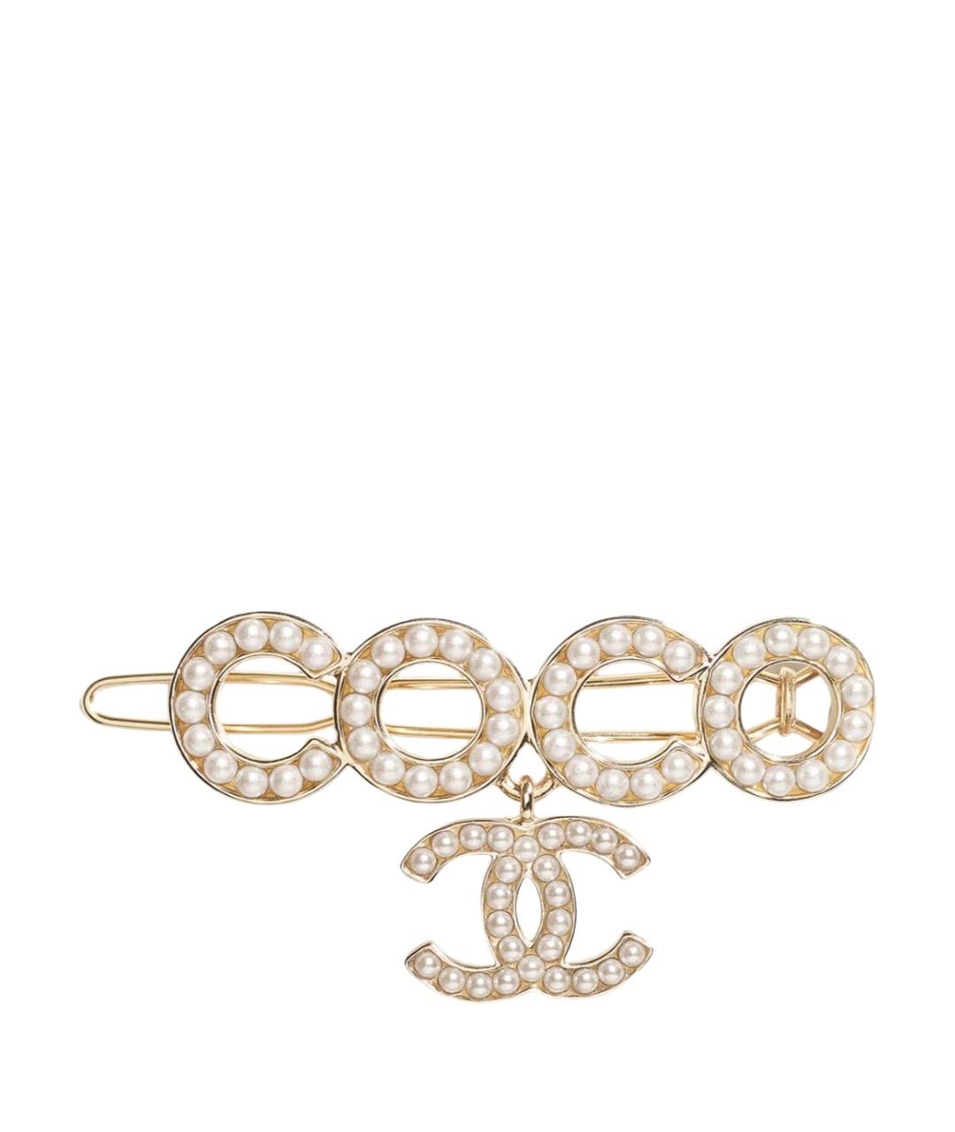 CHANEL Золотая заколка, фото 1