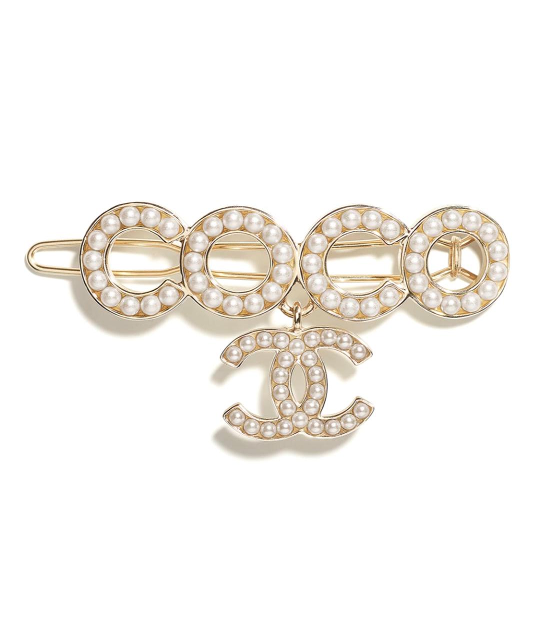 CHANEL Золотая заколка, фото 4