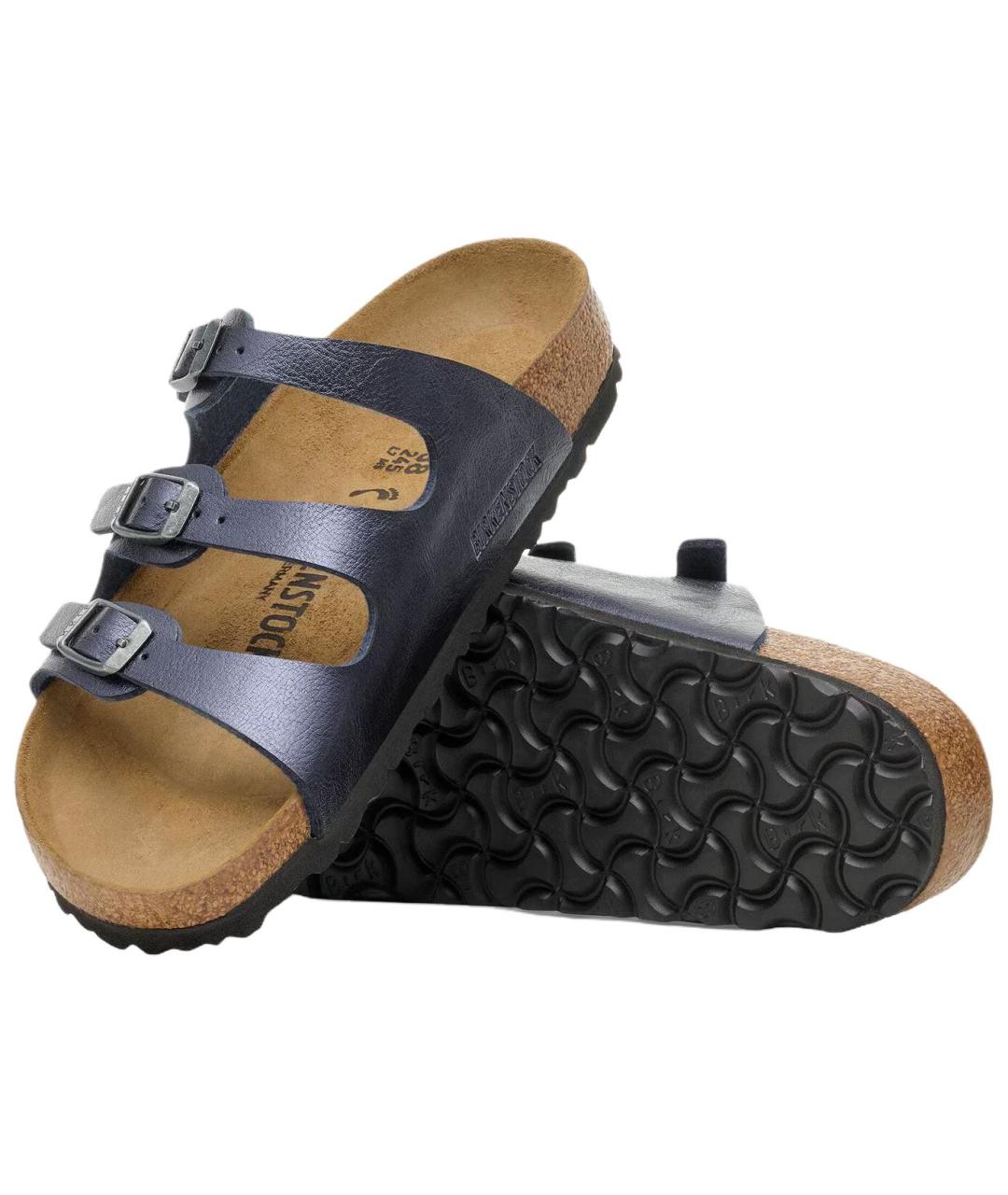 BIRKENSTOCK Фиолетовые кожаные сандалии, фото 5