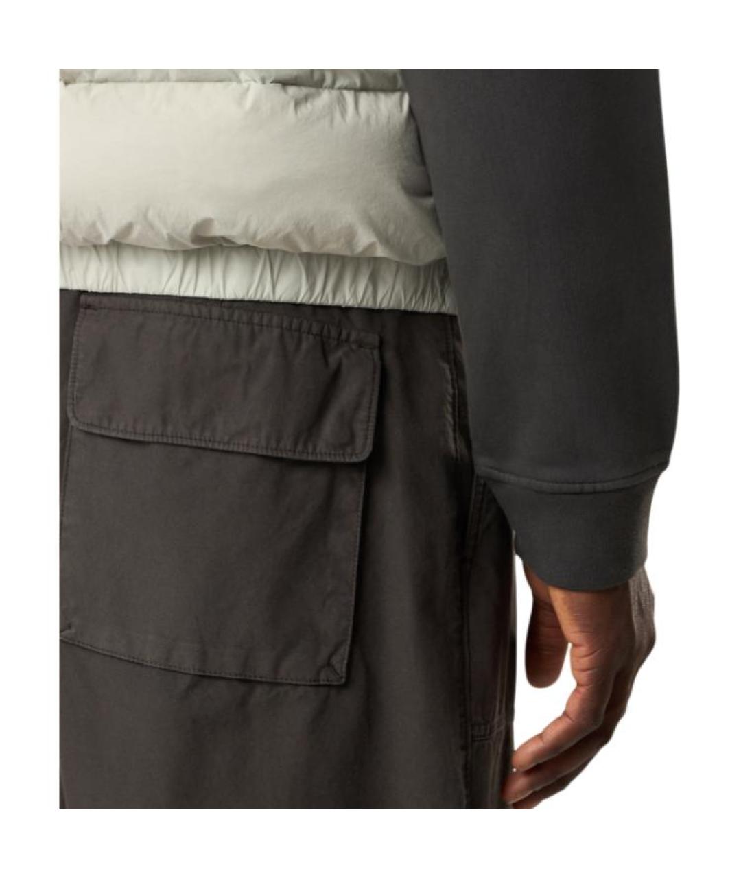 STONE ISLAND Серые повседневные брюки, фото 3