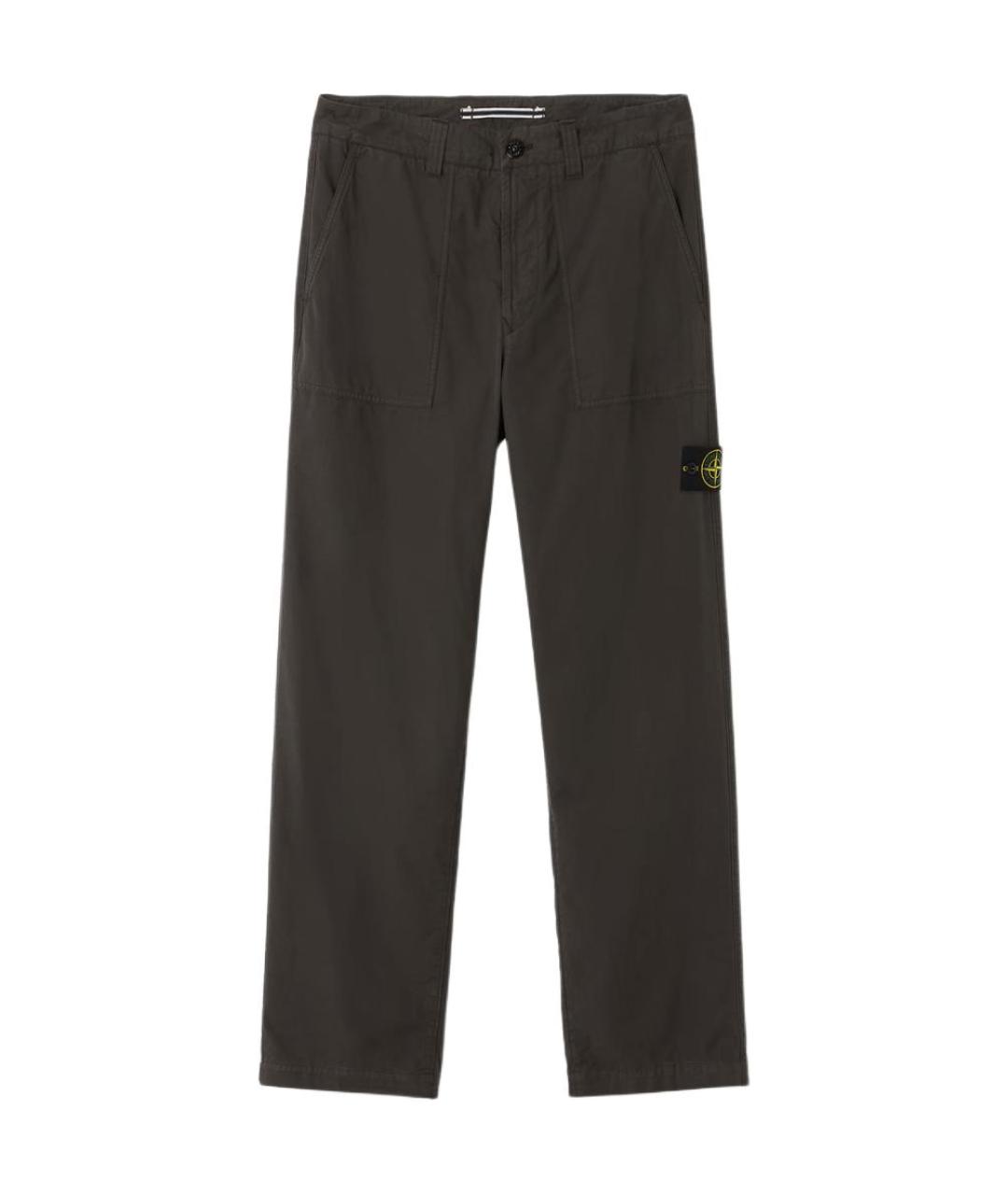 STONE ISLAND Серые повседневные брюки, фото 1
