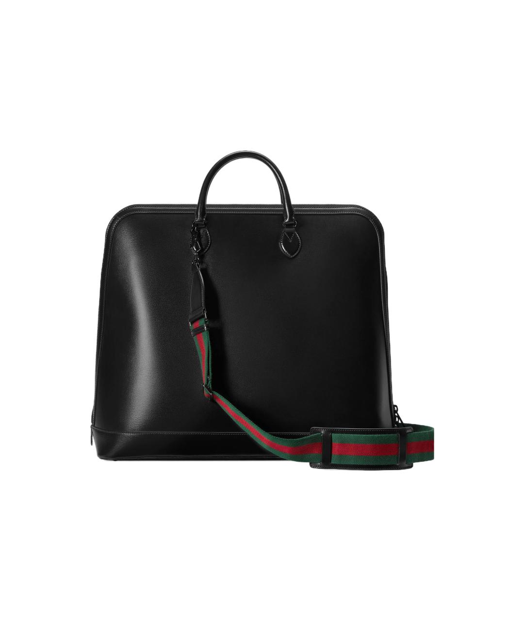 GUCCI Черная кожаная сумка на плечо, фото 4