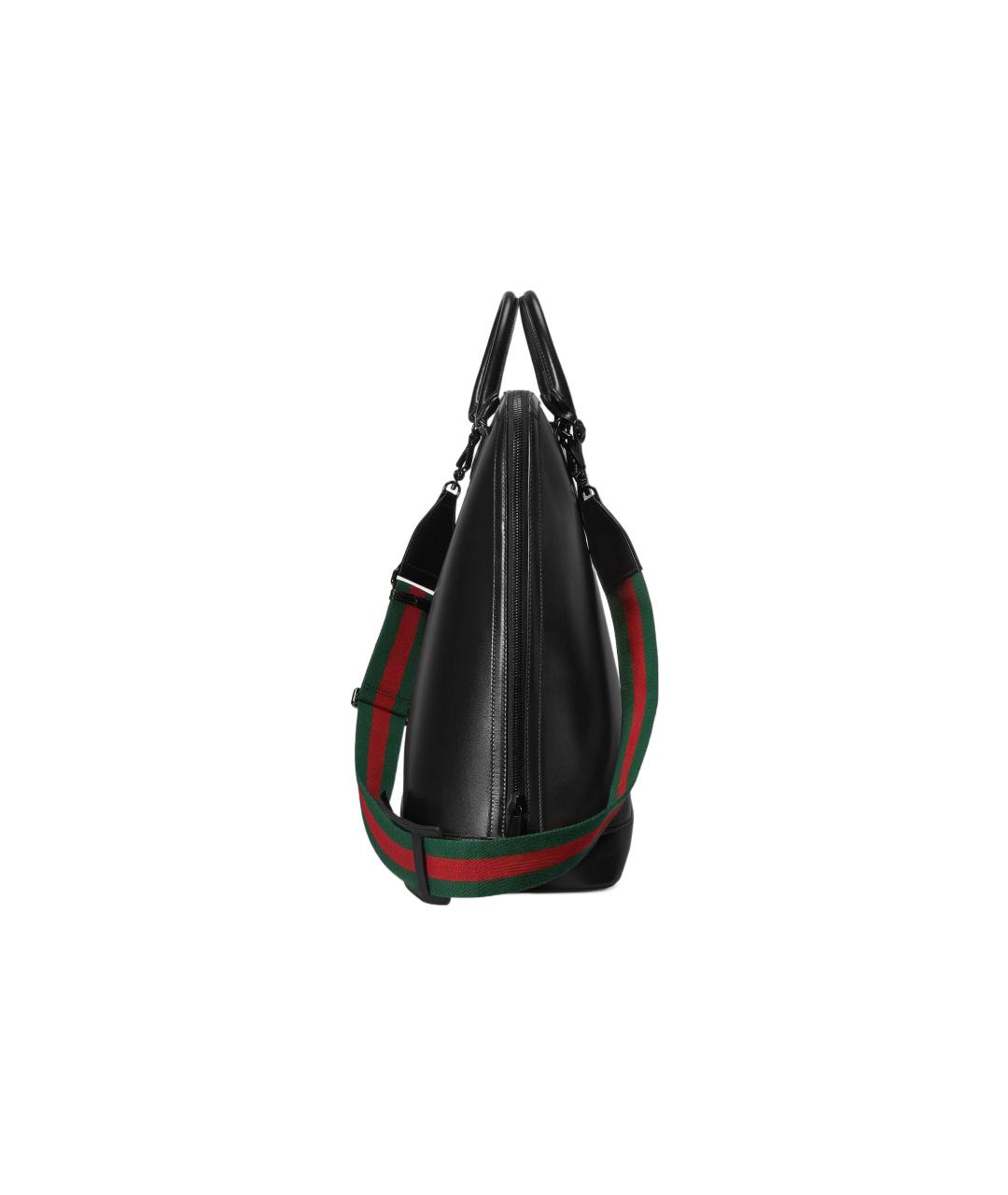 GUCCI Черная кожаная сумка на плечо, фото 3