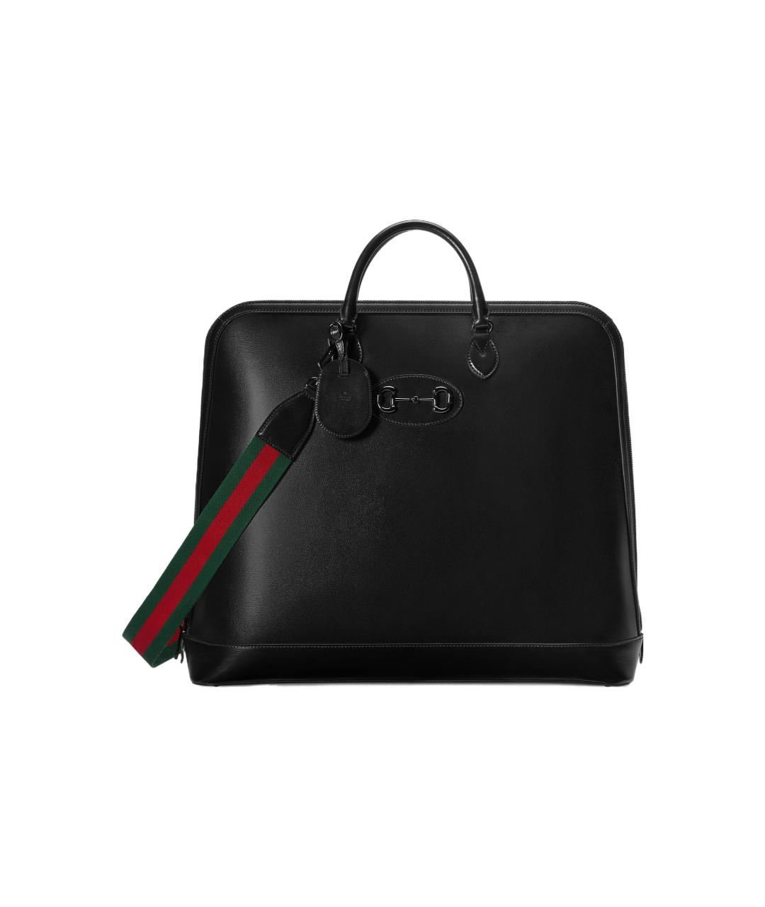 GUCCI Черная кожаная сумка на плечо, фото 1
