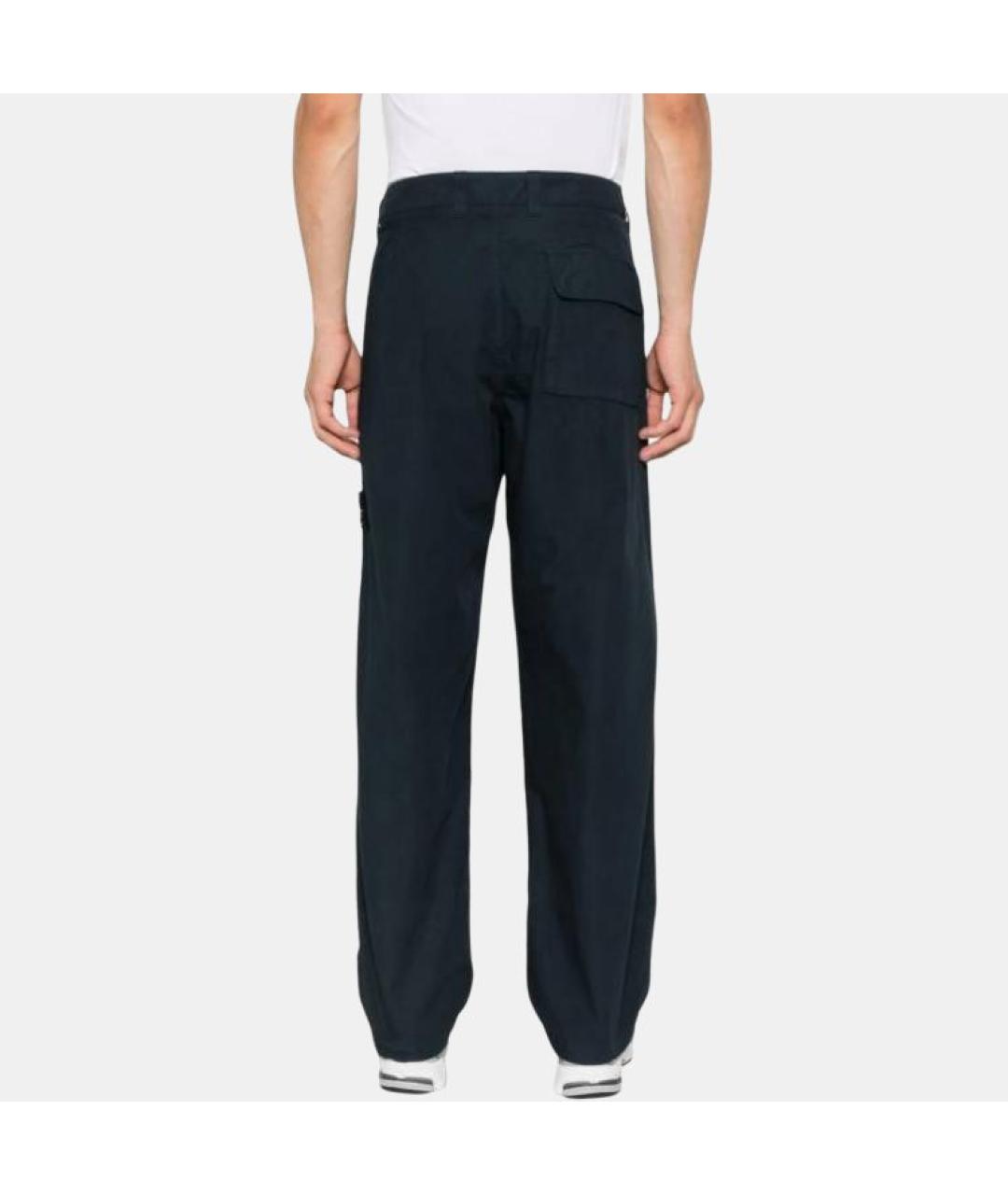 STONE ISLAND Синие повседневные брюки, фото 4