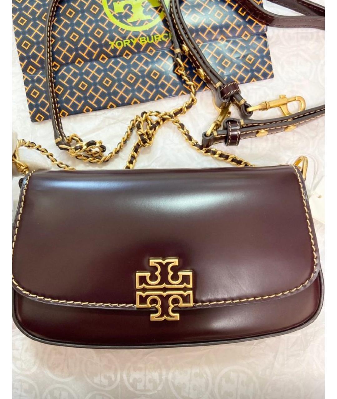 TORY BURCH Кожаная сумка через плечо, фото 4