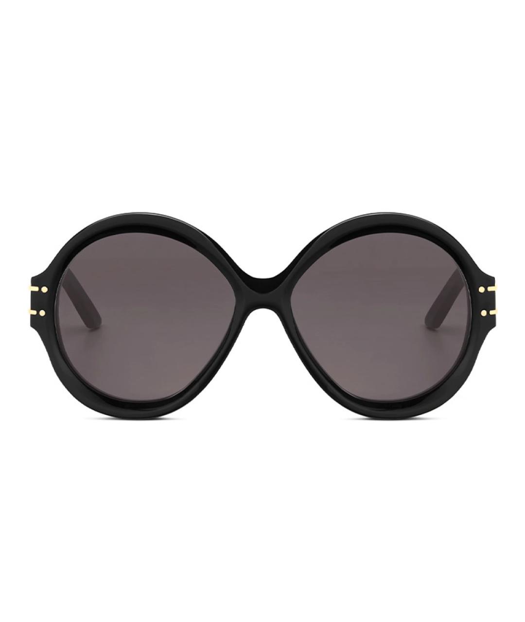 CHRISTIAN DIOR Черные пластиковые солнцезащитные очки, фото 2