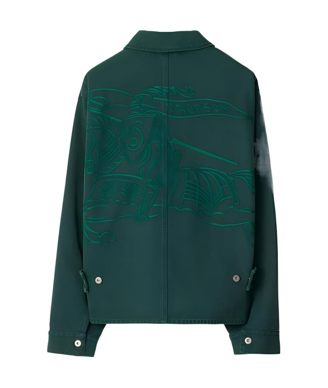 BURBERRY Зеленая куртка, фото 2