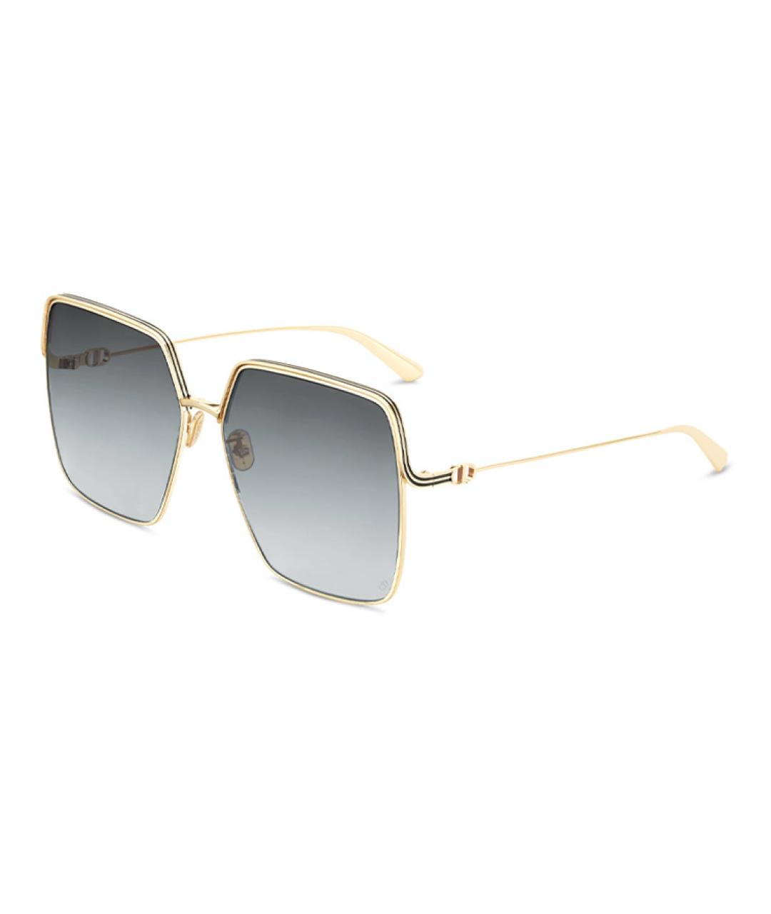CHRISTIAN DIOR Серые металлические солнцезащитные очки, фото 1