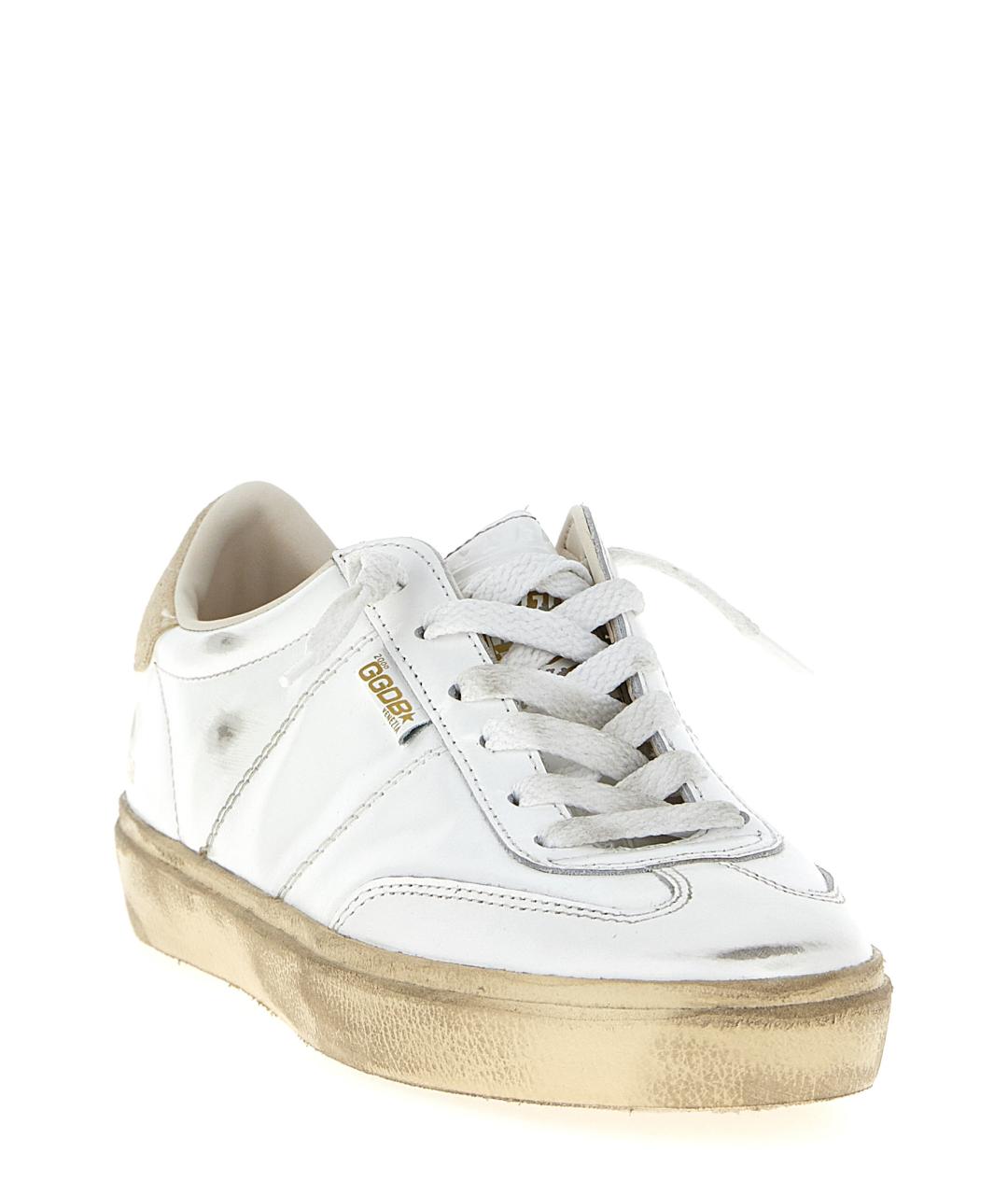 GOLDEN GOOSE DELUXE BRAND Белые кожаные кроссовки, фото 2