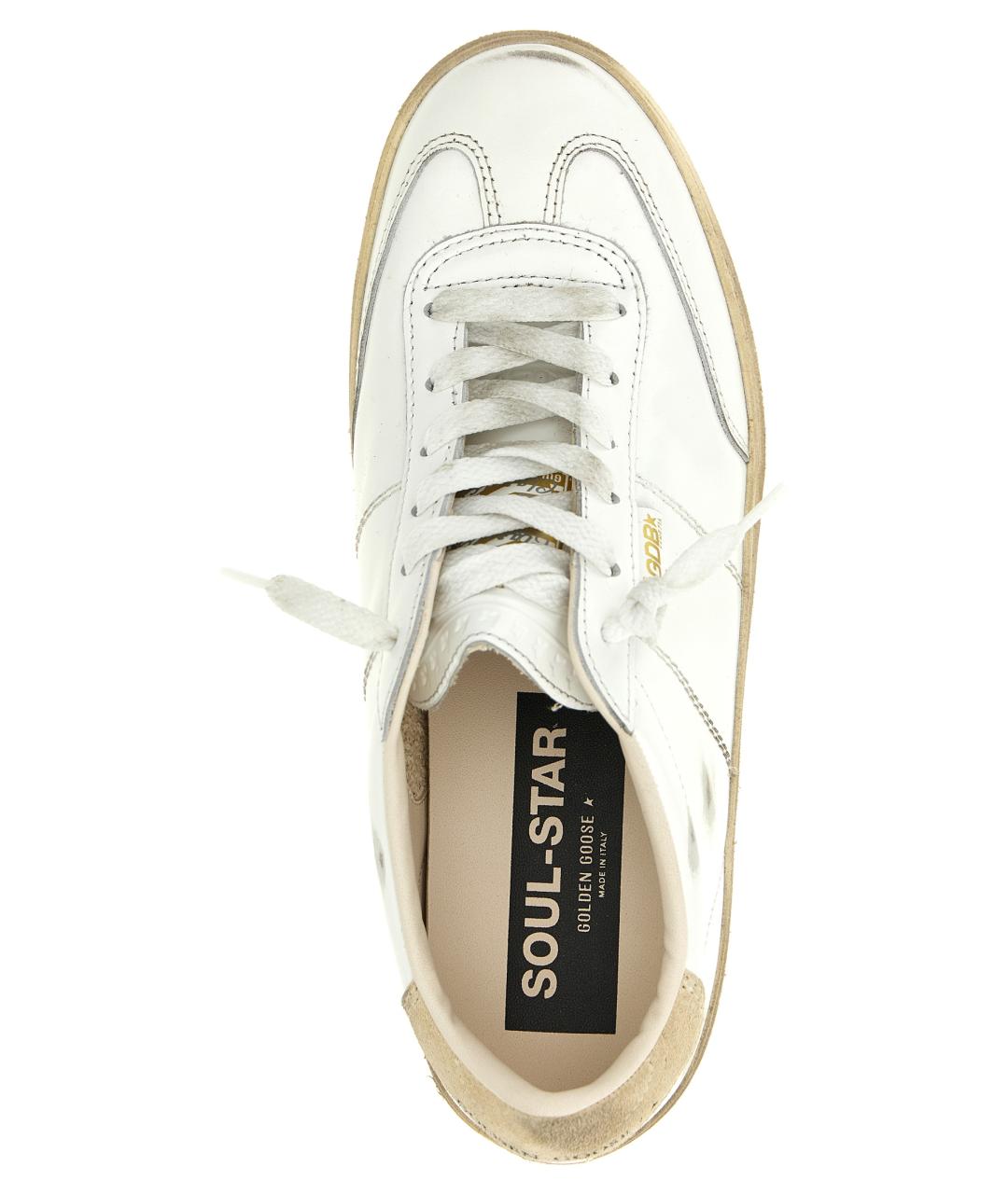 GOLDEN GOOSE DELUXE BRAND Белые кожаные кроссовки, фото 4