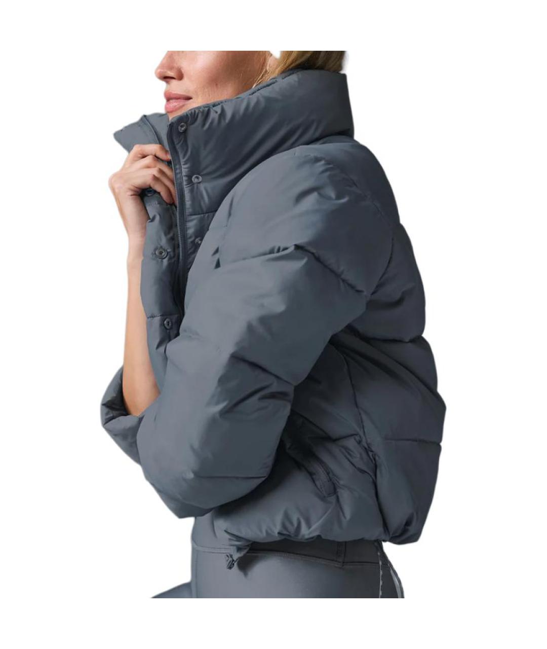 ALO YOGA Серый пуховик, фото 3