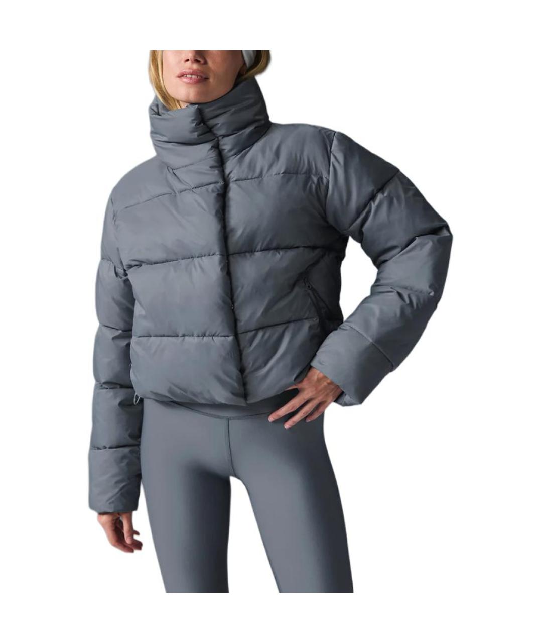 ALO YOGA Серый пуховик, фото 4