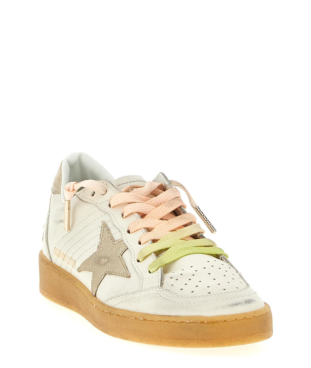 GOLDEN GOOSE DELUXE BRAND Белые кожаные кеды, фото 3