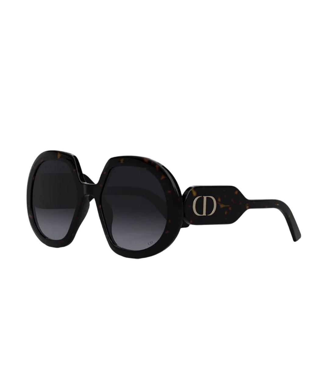 CHRISTIAN DIOR Черные пластиковые солнцезащитные очки, фото 1