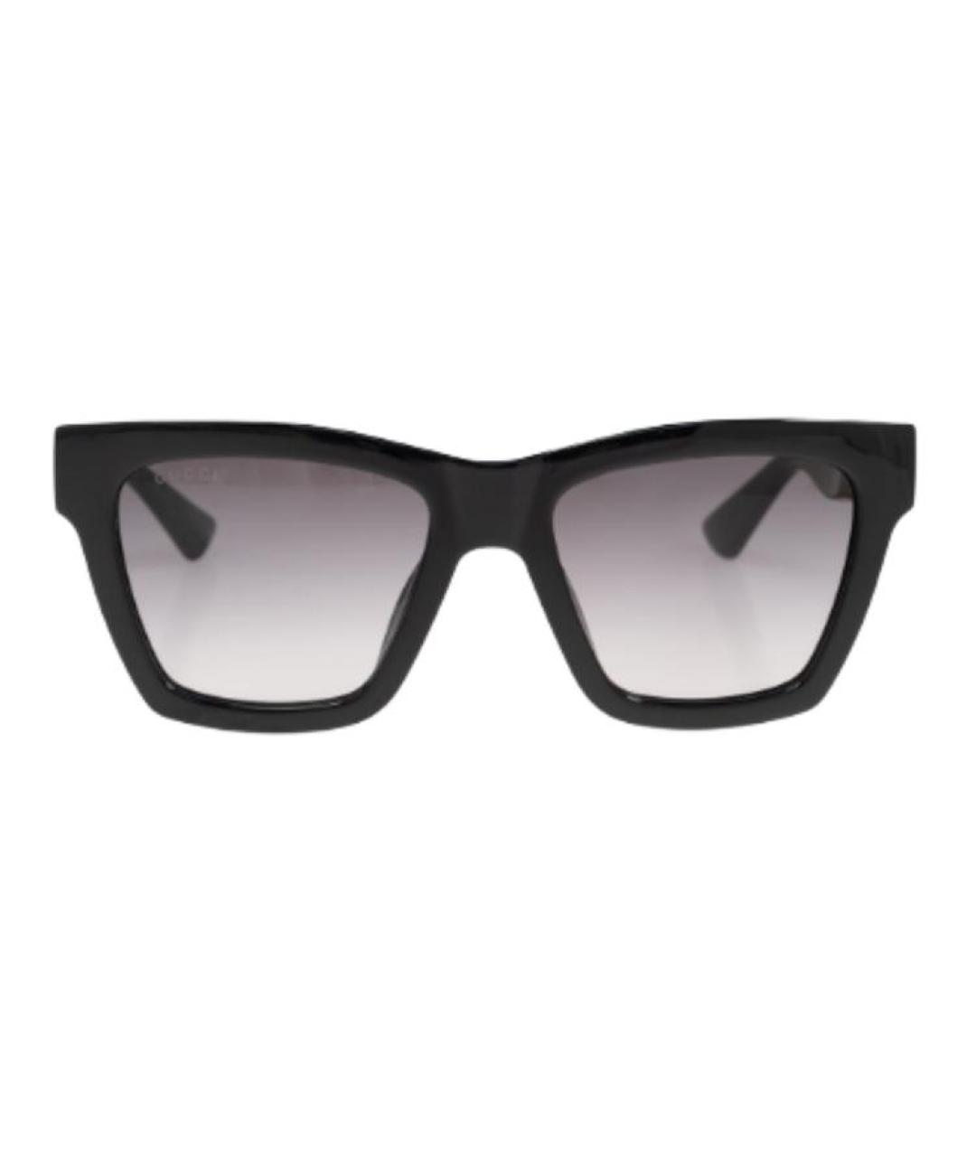 GUCCI Черные пластиковые солнцезащитные очки, фото 1