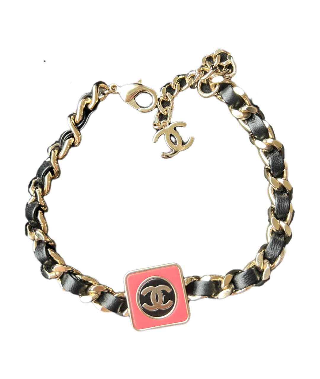 CHANEL Розовая металлическая цепочка, фото 2