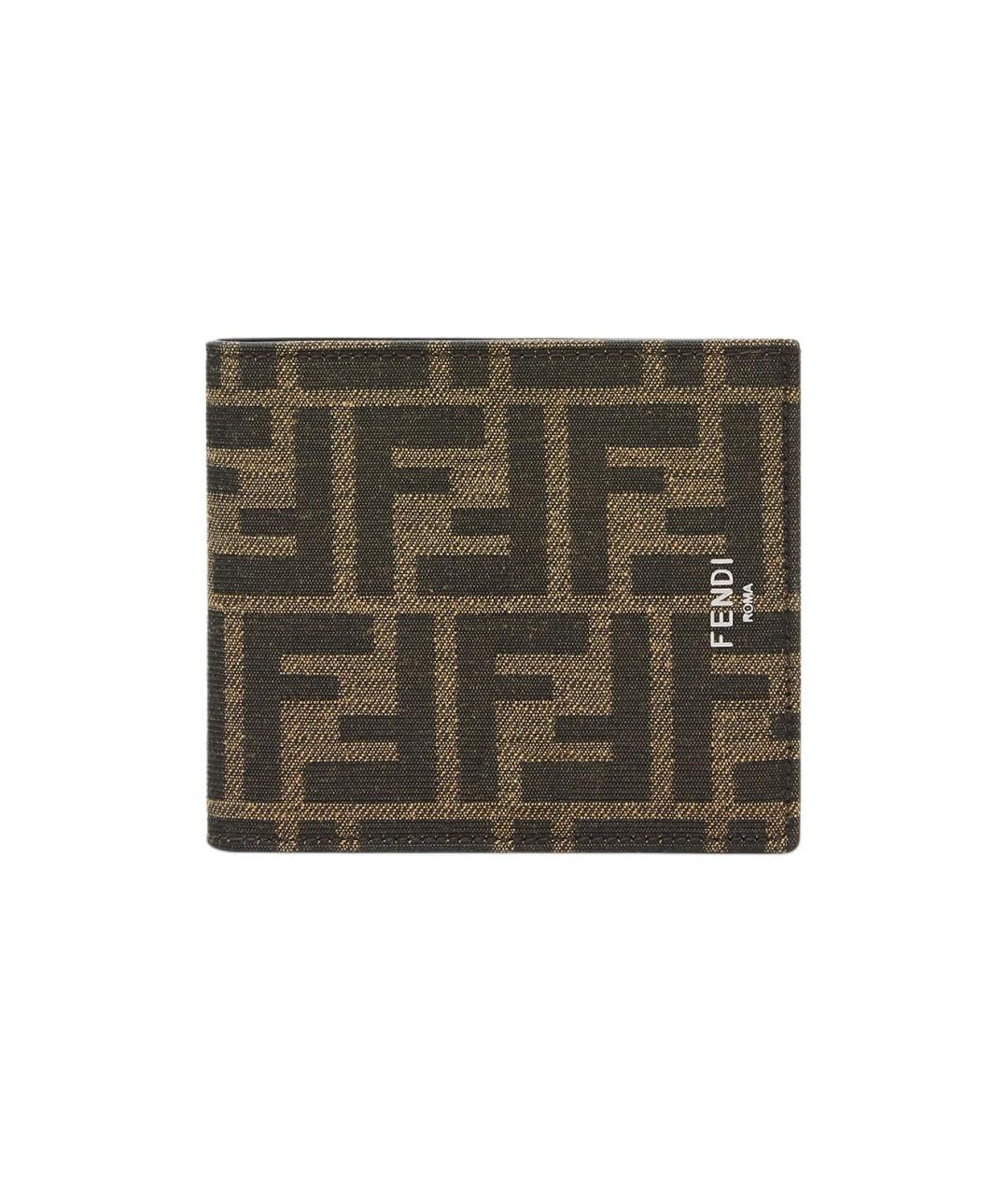 FENDI Коричневый кошелек, фото 1