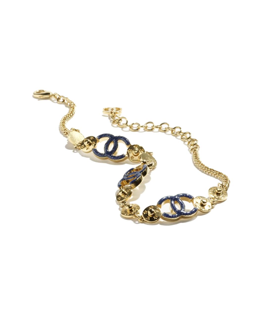 CHANEL Золотое металлическое колье, фото 3