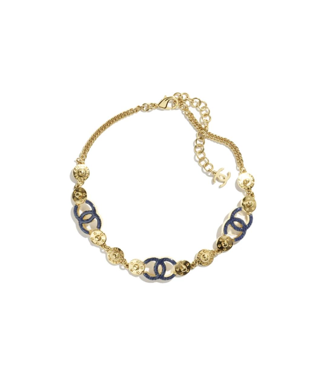 CHANEL Золотое металлическое колье, фото 4