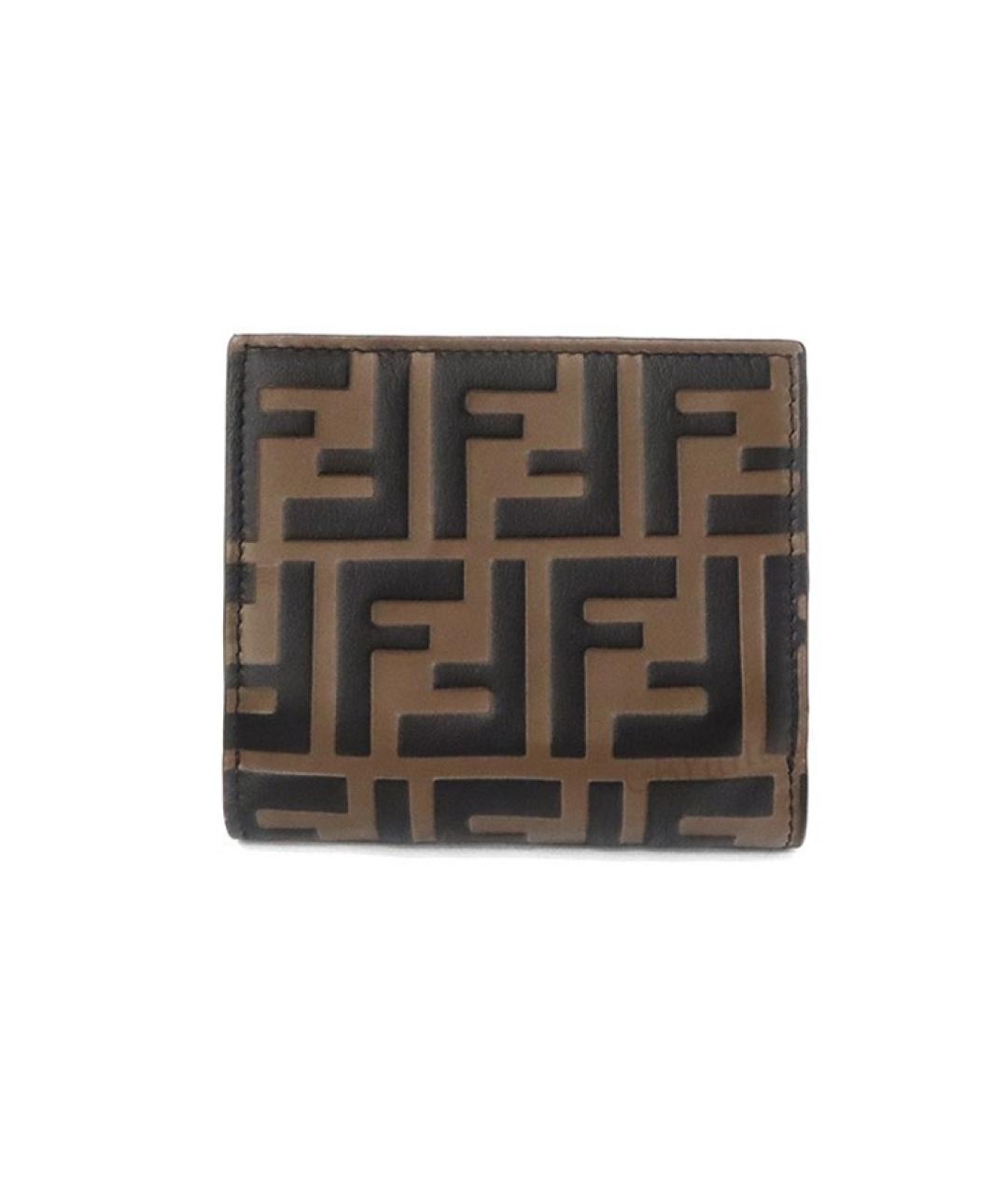 FENDI Коричневый кошелек, фото 3