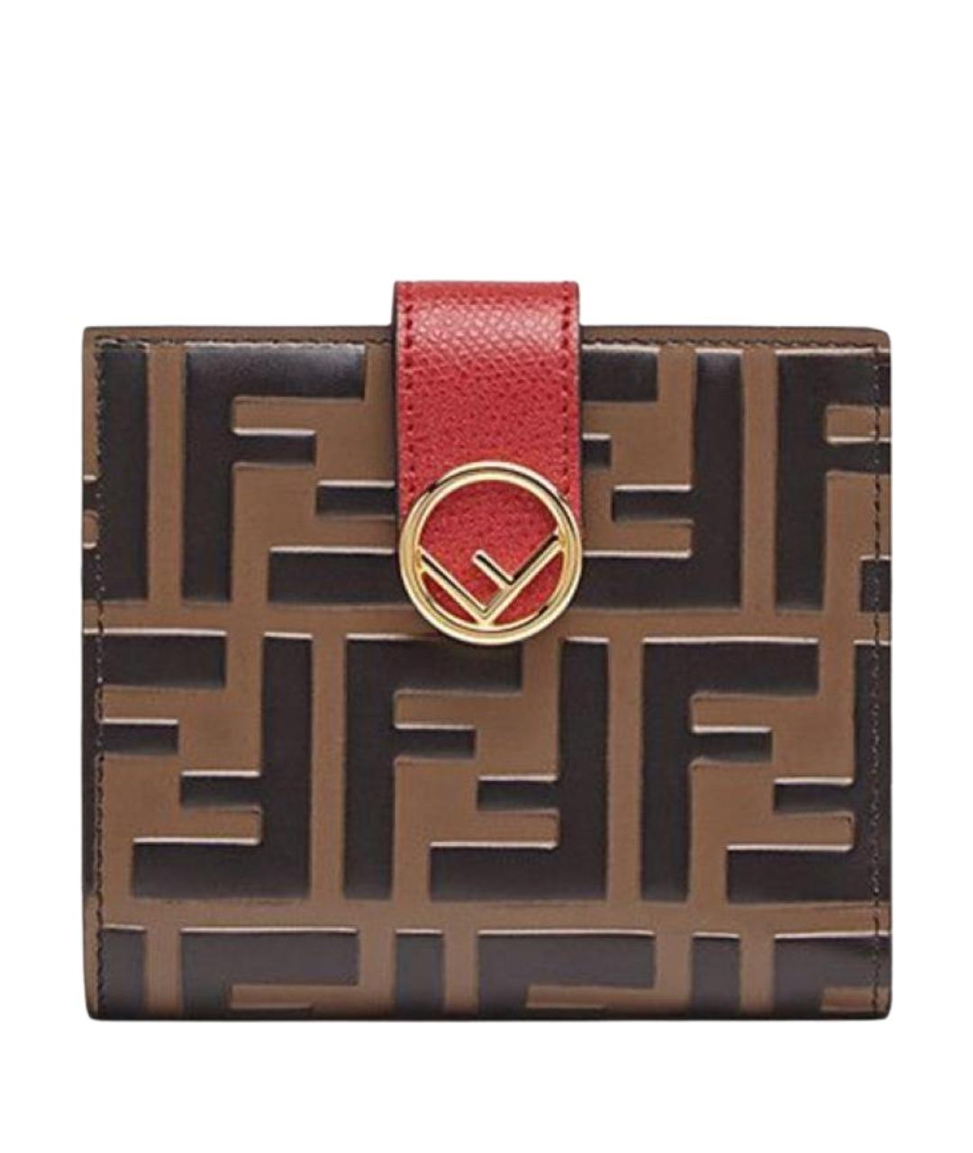 FENDI Коричневый кошелек, фото 1