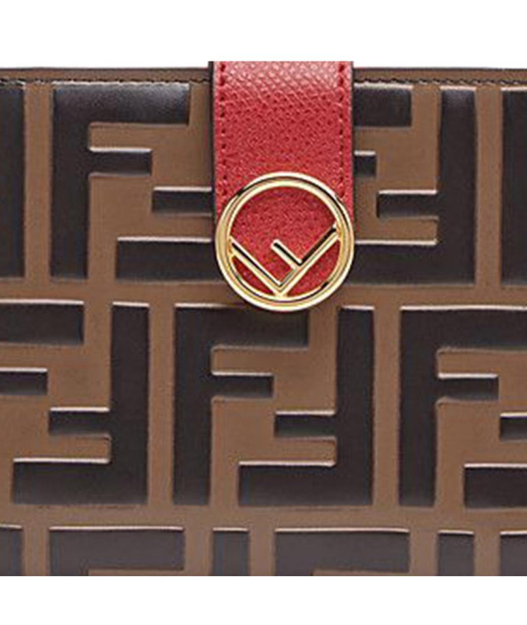 FENDI Коричневый кошелек, фото 5