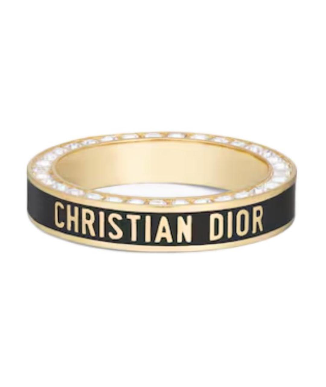 CHRISTIAN DIOR Золотое металлическое кольцо, фото 1