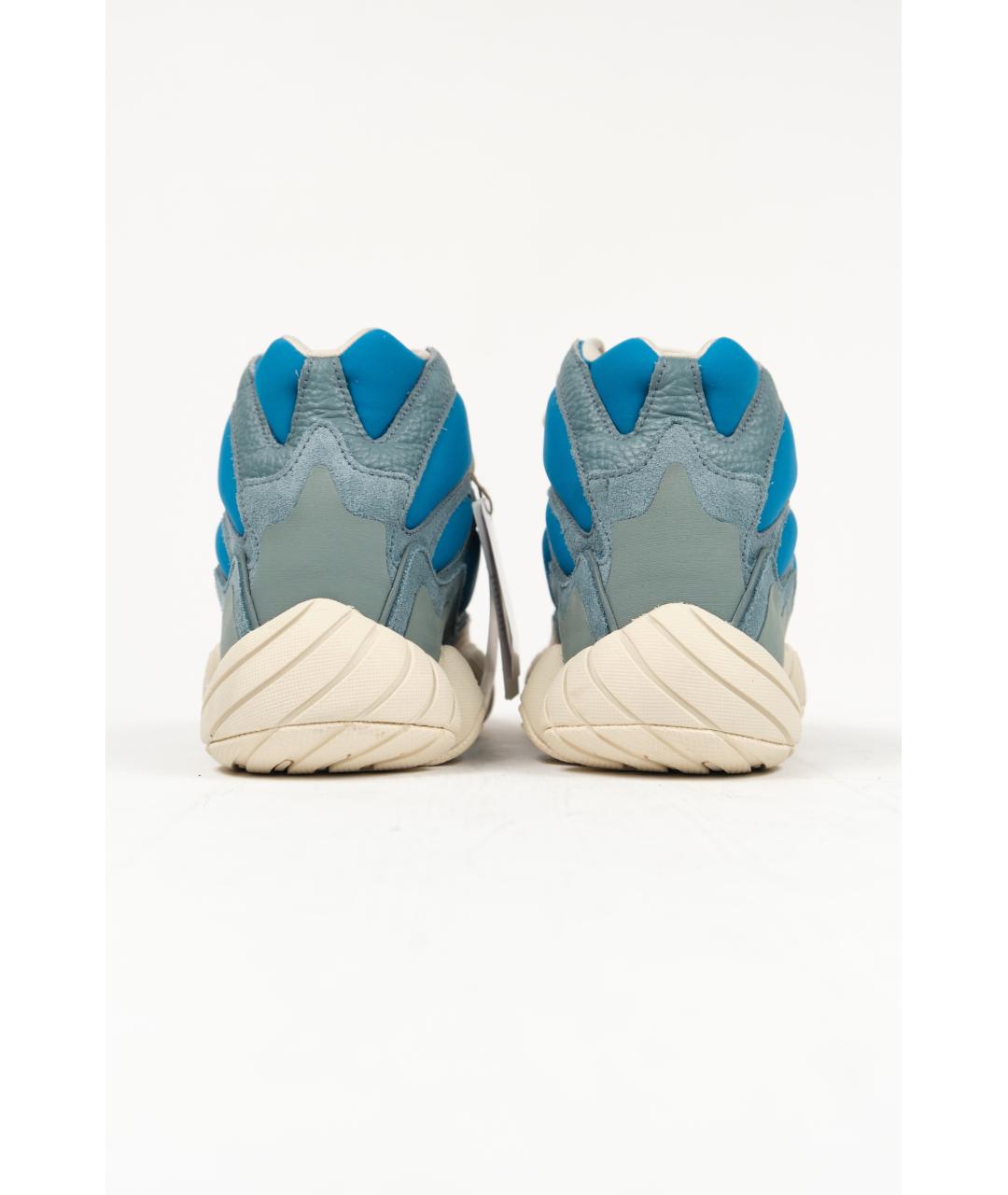 ADIDAS YEEZY Голубые текстильные кроссовки, фото 4