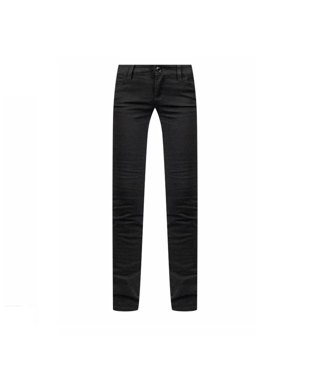 GUCCI Черные хлопко-эластановые джинсы слим, фото 1