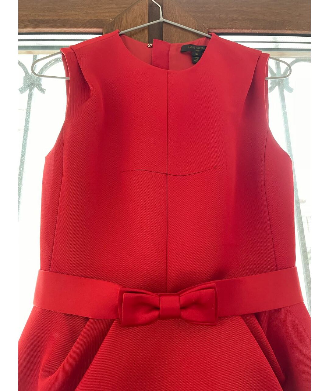 LOUIS VUITTON PRE-OWNED Красное шелковое коктейльное платье, фото 3