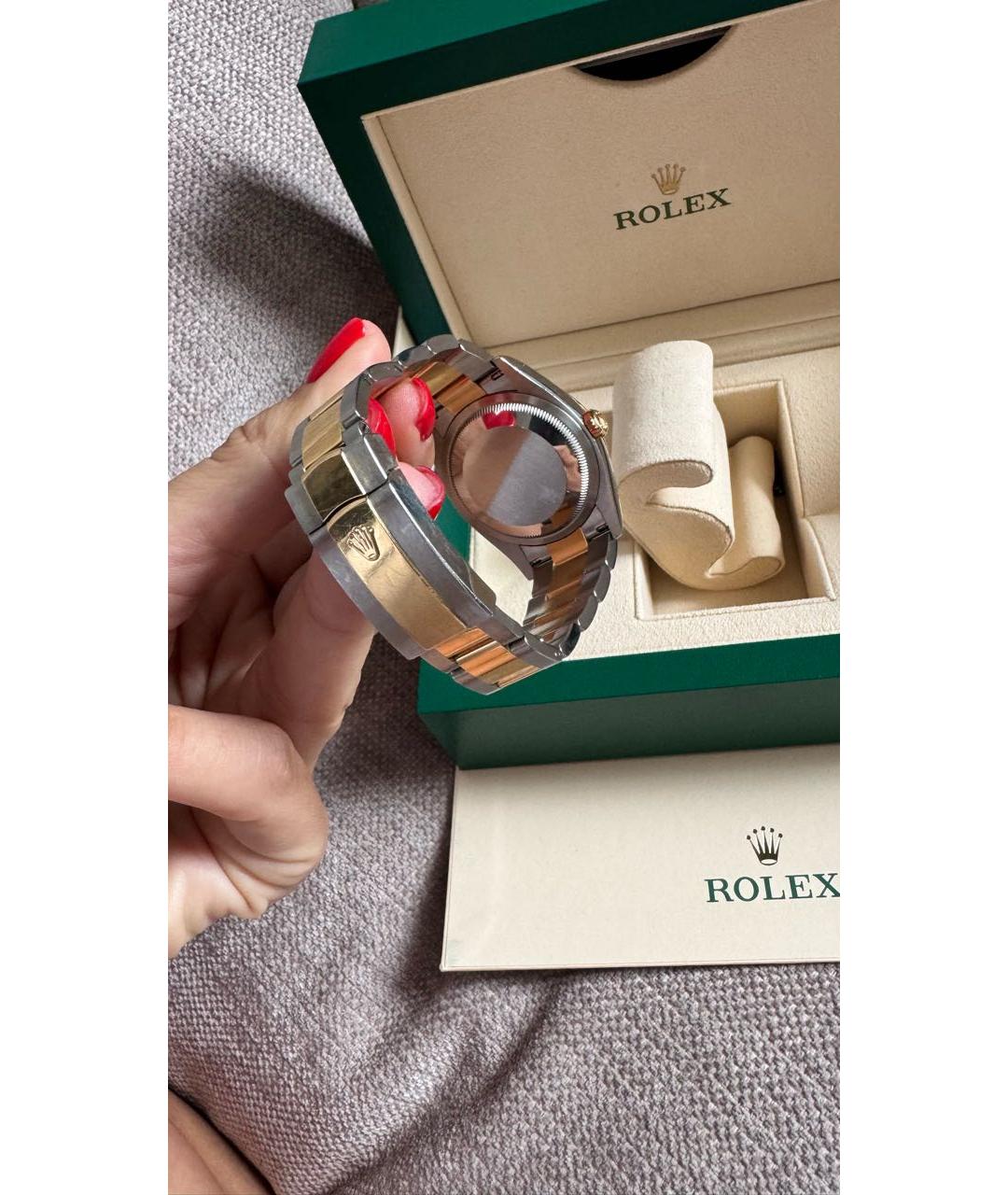 ROLEX Серебряные часы из желтого золота, фото 3