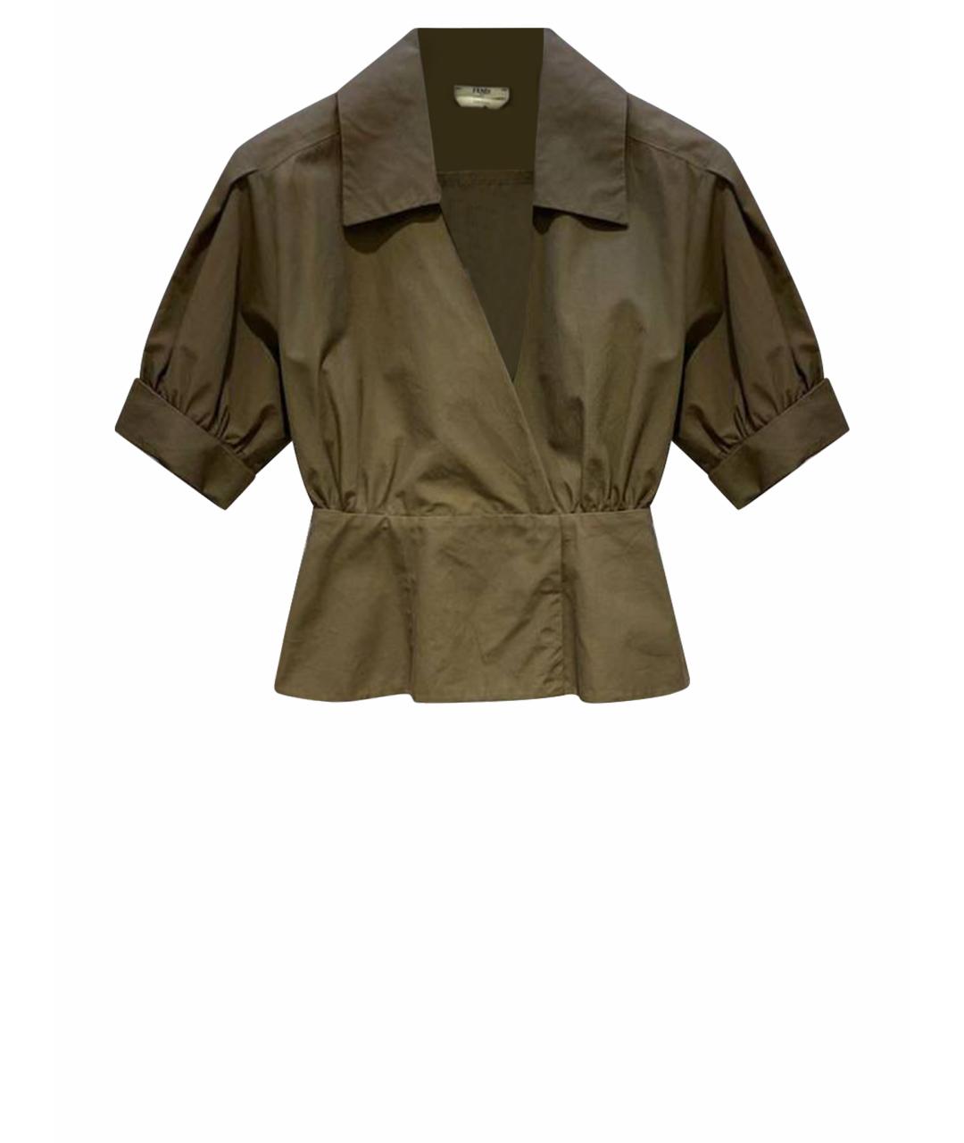 FENDI Хаки блузы, фото 1