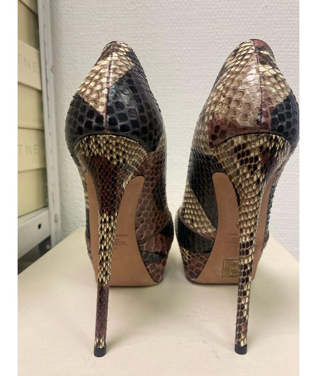 VALENTINO GARAVANI Мульти туфли из экзотической кожи, фото 4